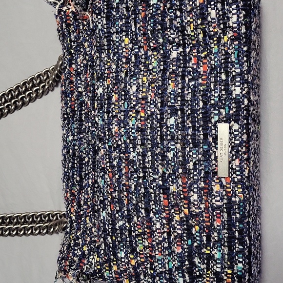 Kurt Geiger Multicolor Tweed Fringe Convertible Bag - Picture 6 of 14